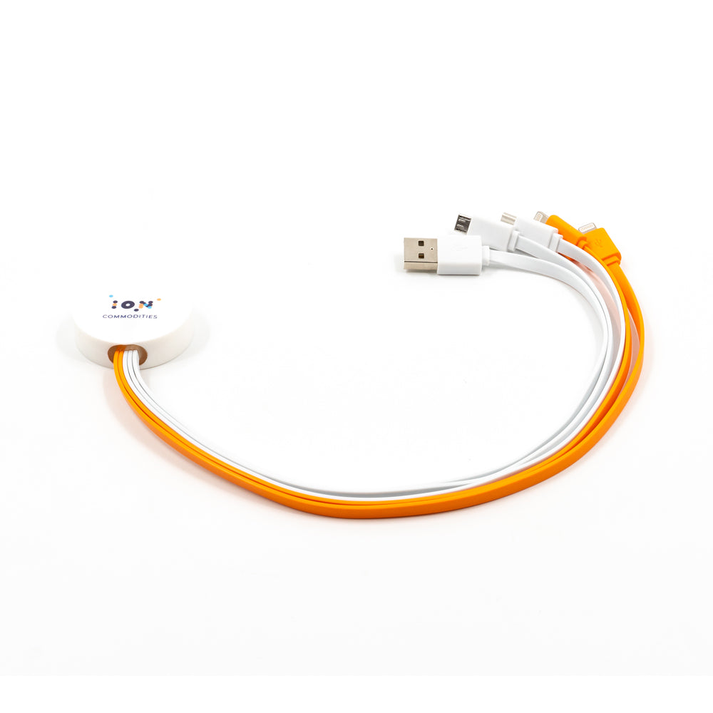 Commodities - Bespoke Soft PVC Light Up 5in1 Charging Cable