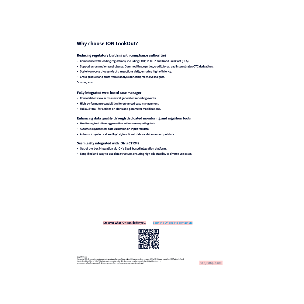 ION - Commodities - Smart & efficient regulatory reporting Leaflet