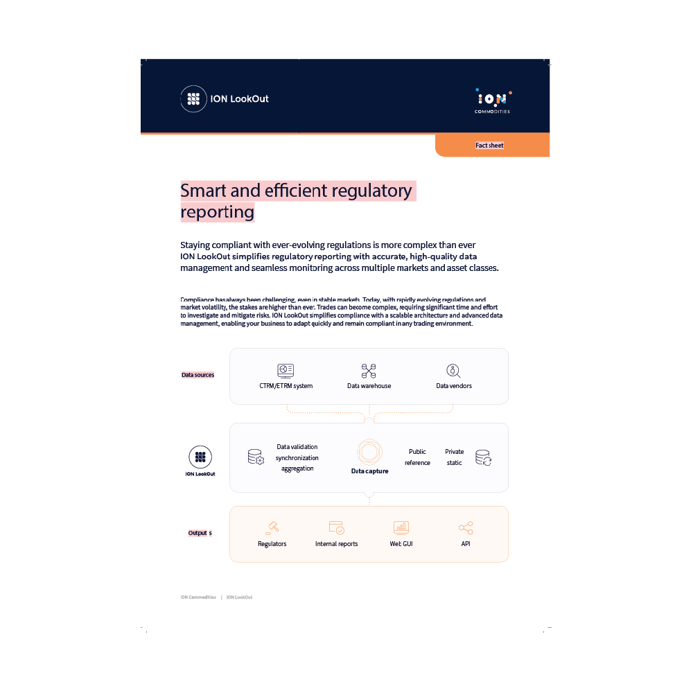ION - Commodities - Smart & efficient regulatory reporting Leaflet